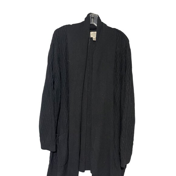 St John's Bay Women's Open Front Long Sleeve Knitted Cardigan Size 2X Cotton - Picture 4 of 5